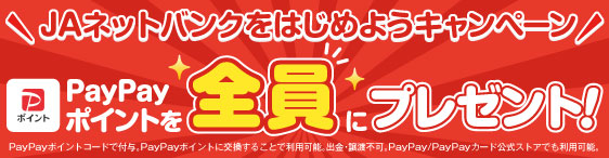 ＪＡネットバンクをはじめようキャンペーン